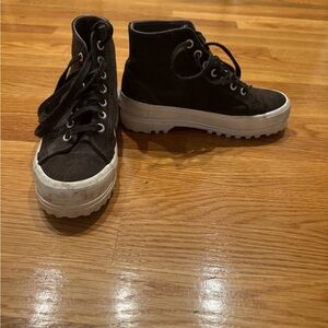 Superga Gray High-Top Sneakers